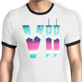 Neon Fantasy VII Ringer - Adult & Kids T-Shirts, Sweatshirts & Hoodies apparel design preview 1