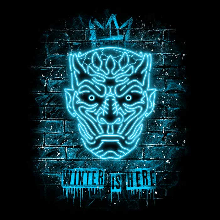 Neon Ice King - Adult & Kids T-Shirts, Sweatshirts & Hoodies apparel design preview 2