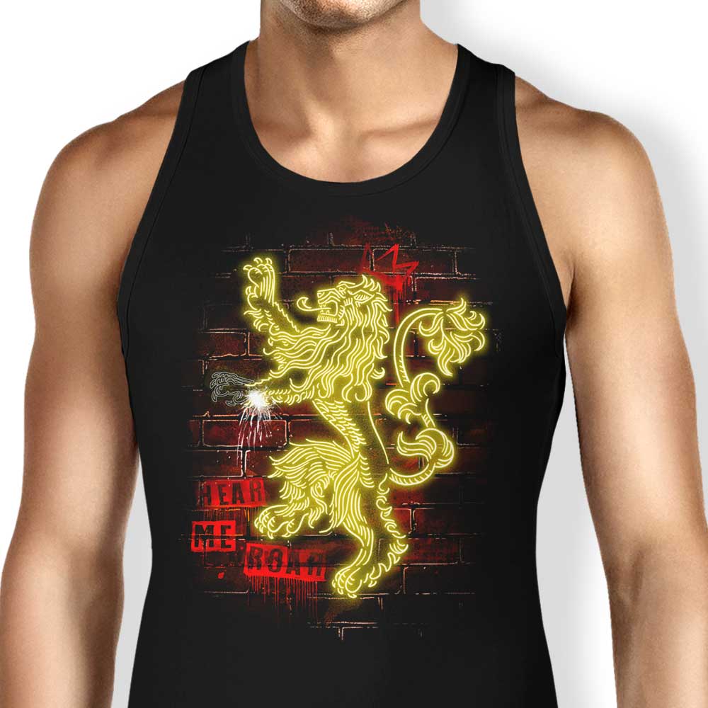 Neon Lion Tank Top - Adult & Kids T-Shirts, Sweatshirts & Hoodies apparel design preview 1