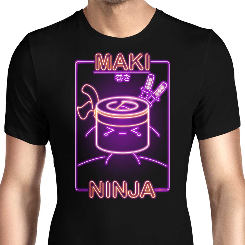 Neon Maki-Ninja Men's Apparel - Adult & Kids T-Shirts, Sweatshirts & Hoodies apparel design preview 1