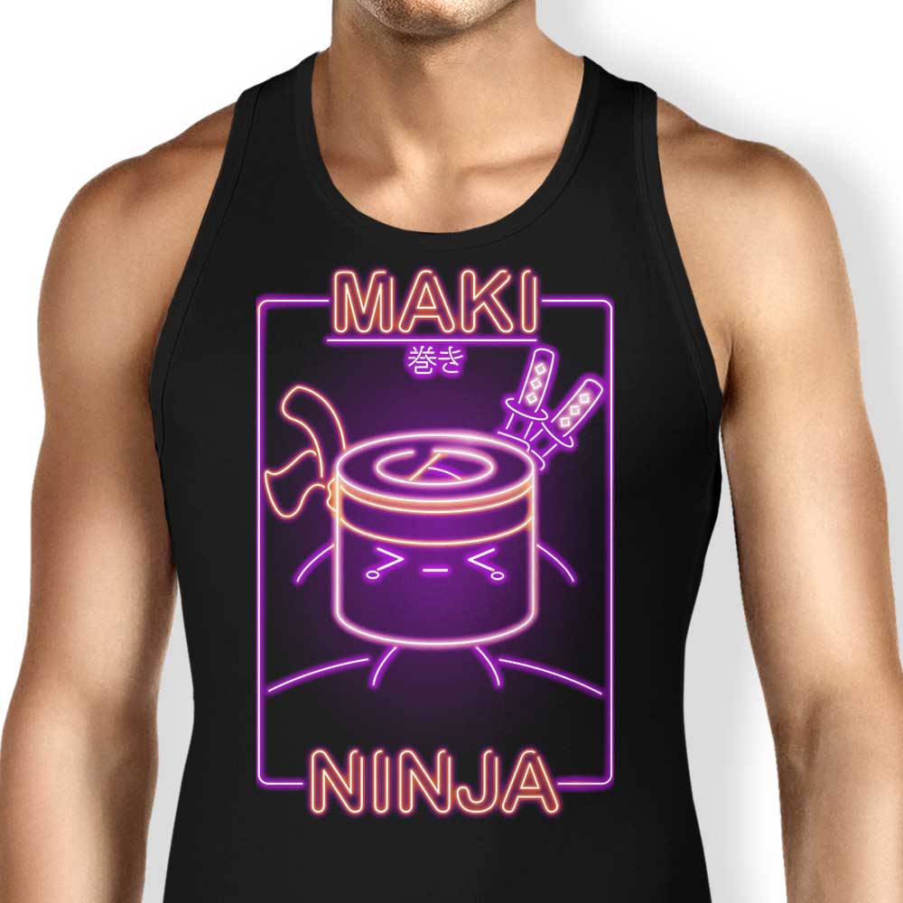 Neon Maki-Ninja Tank Top - Adult & Kids T-Shirts, Sweatshirts & Hoodies apparel design preview 1