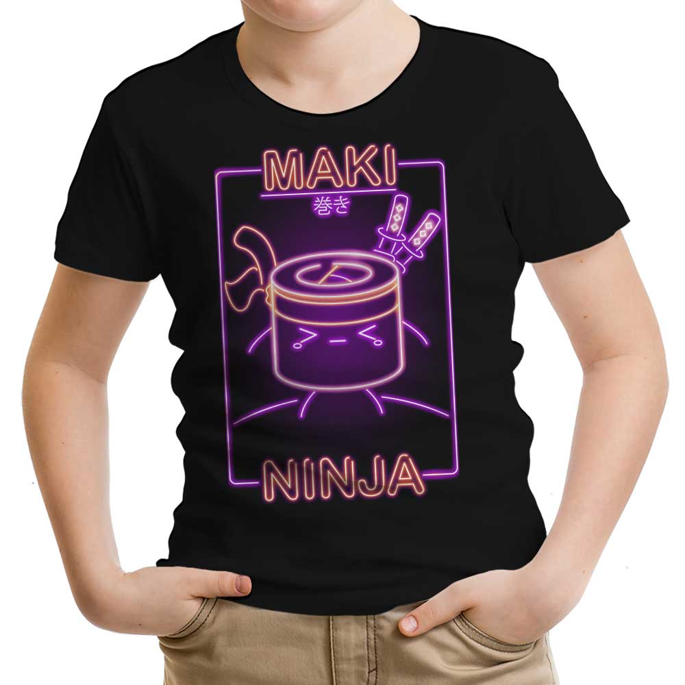 Neon Maki-Ninja Youth Apparel - Adult & Kids T-Shirts, Sweatshirts & Hoodies apparel design preview 1