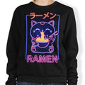 Neon Maneki-Neko - Adult & Kids T-Shirts, Sweatshirts & Hoodies apparel design preview 1