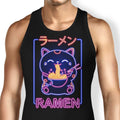 Neon Maneki-Neko Tank Top - Adult & Kids T-Shirts, Sweatshirts & Hoodies apparel design preview 1