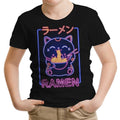 Neon Maneki-Neko Youth Apparel - Adult & Kids T-Shirts, Sweatshirts & Hoodies apparel design preview 1