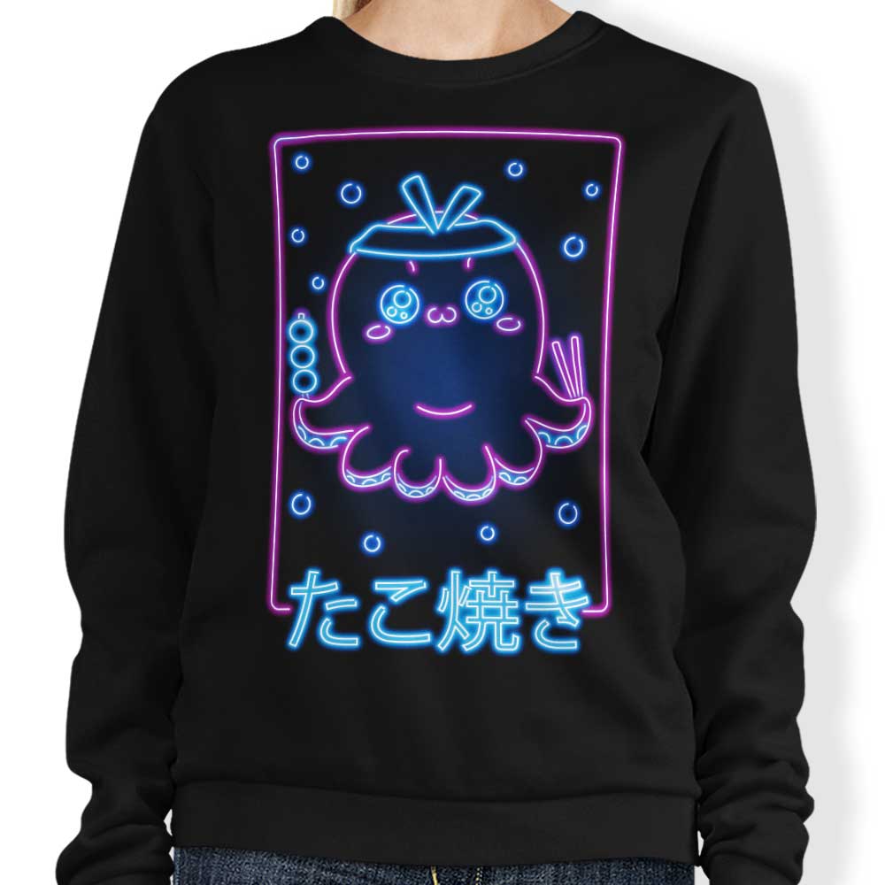Neon Takoyaki - Adult & Kids T-Shirts, Sweatshirts & Hoodies apparel design preview 1