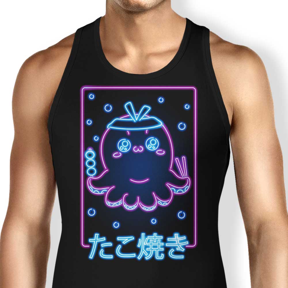 Neon Takoyaki Tank Top - Adult & Kids T-Shirts, Sweatshirts & Hoodies apparel design preview 1