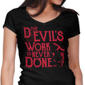 Never Done Women's V-Neck - Adult & Kids T-Shirts, Sweatshirts & Hoodies apparel design preview 1