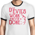Never Done Ringer - Adult & Kids T-Shirts, Sweatshirts & Hoodies apparel design preview 1