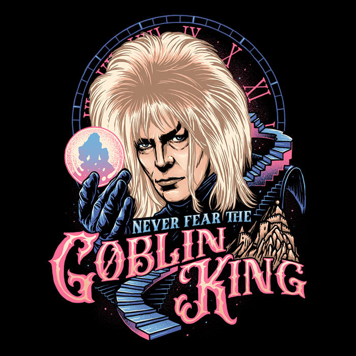 Never Fear the Goblin King Men's V-Neck - Adult & Kids T-Shirts, Sweatshirts & Hoodies apparel design preview 2
