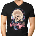 Never Fear the Goblin King Men's V-Neck - Adult & Kids T-Shirts, Sweatshirts & Hoodies apparel design preview 1