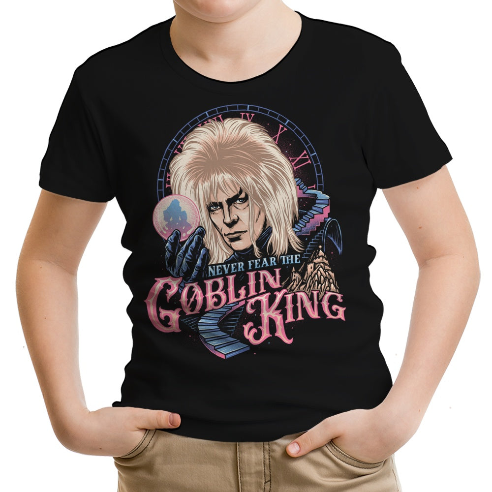 Never Fear the Goblin King Youth Apparel - Adult & Kids T-Shirts, Sweatshirts & Hoodies apparel design preview 1