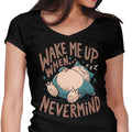 Never Woken Women's V-Neck - Adult & Kids T-Shirts, Sweatshirts & Hoodies apparel design preview 1