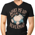 Never Woken Men's V-Neck - Adult & Kids T-Shirts, Sweatshirts & Hoodies apparel design preview 1