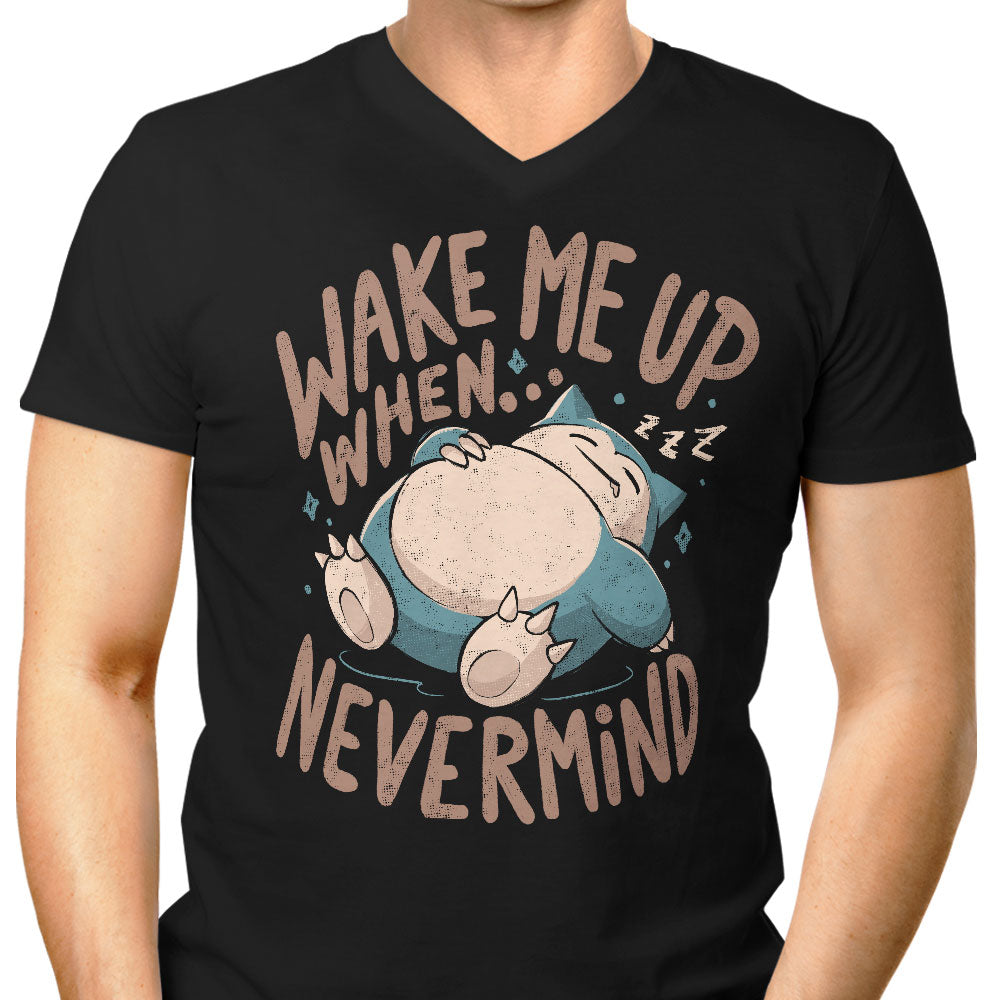 Never Woken Men's V-Neck - Adult & Kids T-Shirts, Sweatshirts & Hoodies apparel design preview 1