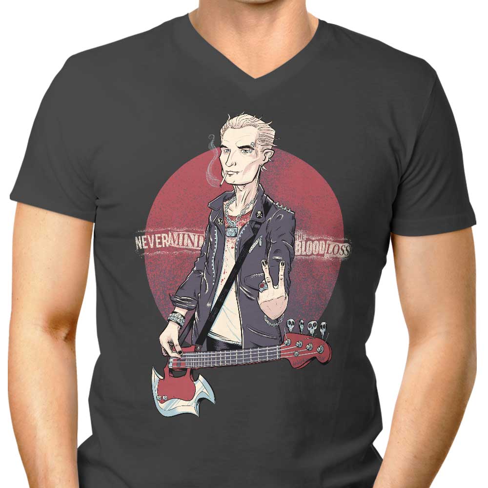 Nevermind the Blood Loss Men's V-Neck - Adult & Kids T-Shirts, Sweatshirts & Hoodies apparel design preview 1