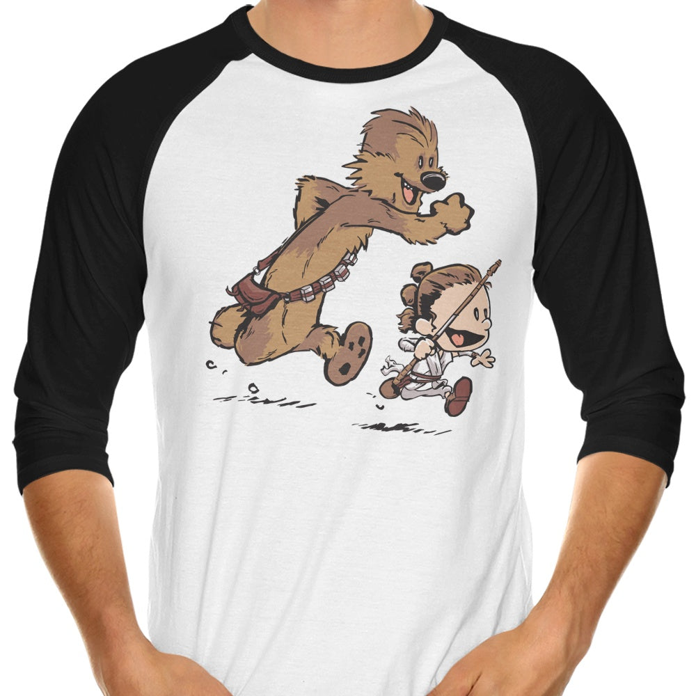 New Adventure Awakens 3/4 Sleeve Raglan - Adult & Kids T-Shirts, Sweatshirts & Hoodies apparel design preview 1