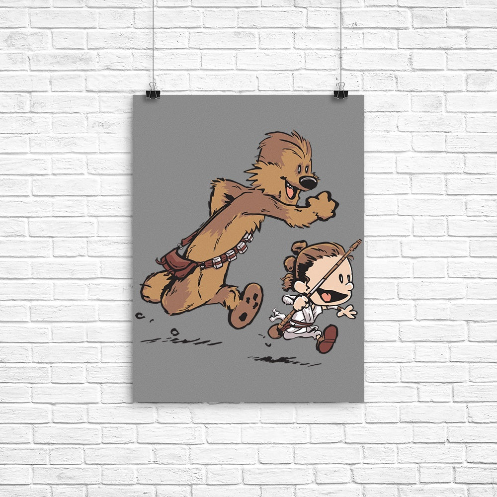 New Adventure Awakens Poster - Adult & Kids T-Shirts, Sweatshirts & Hoodies apparel design preview 1