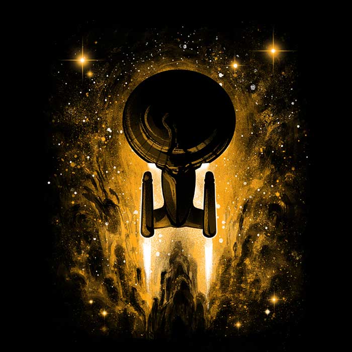 New Voyages in Space Men's Apparel - Adult & Kids T-Shirts, Sweatshirts & Hoodies apparel design preview 2