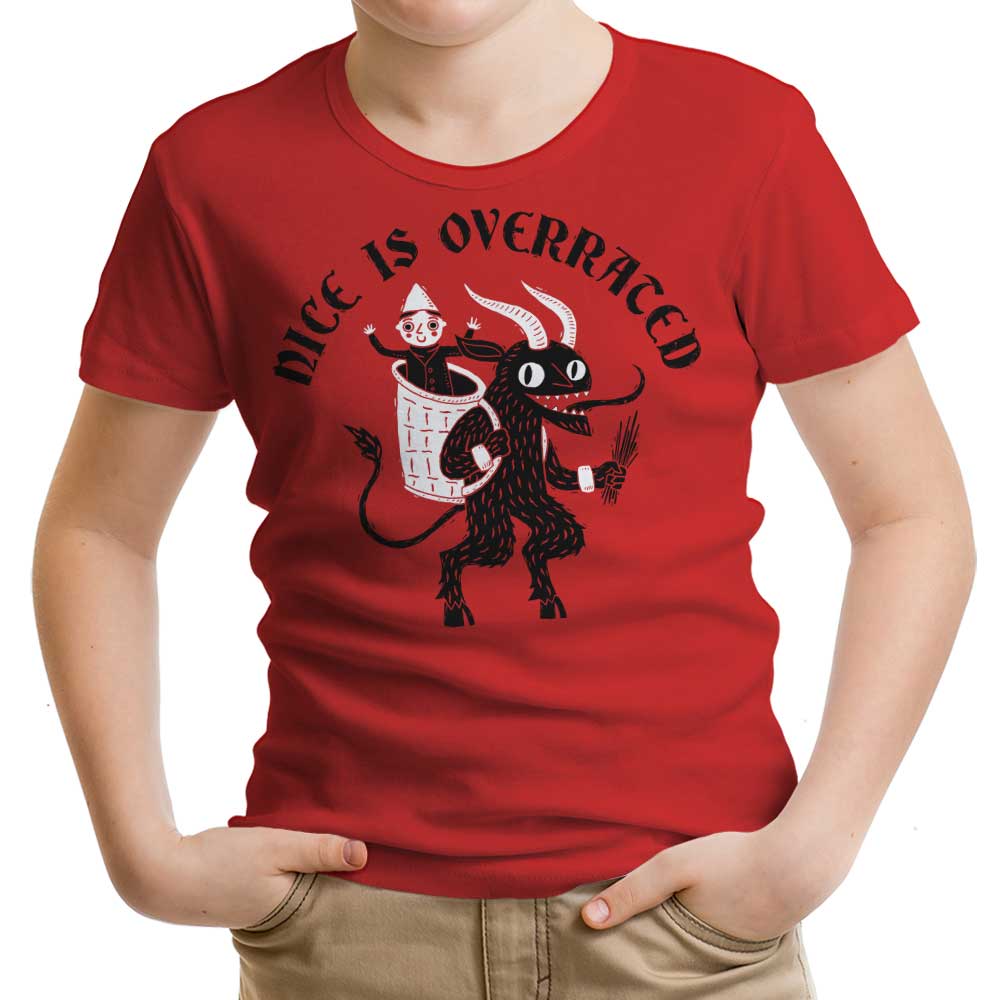 Nice is Overrated Youth Apparel - Adult & Kids T-Shirts, Sweatshirts & Hoodies apparel design preview 1