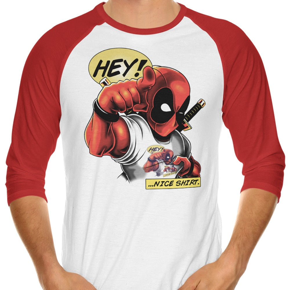 Nice 3/4 Sleeve Raglan - Adult & Kids T-Shirts, Sweatshirts & Hoodies apparel design preview 1