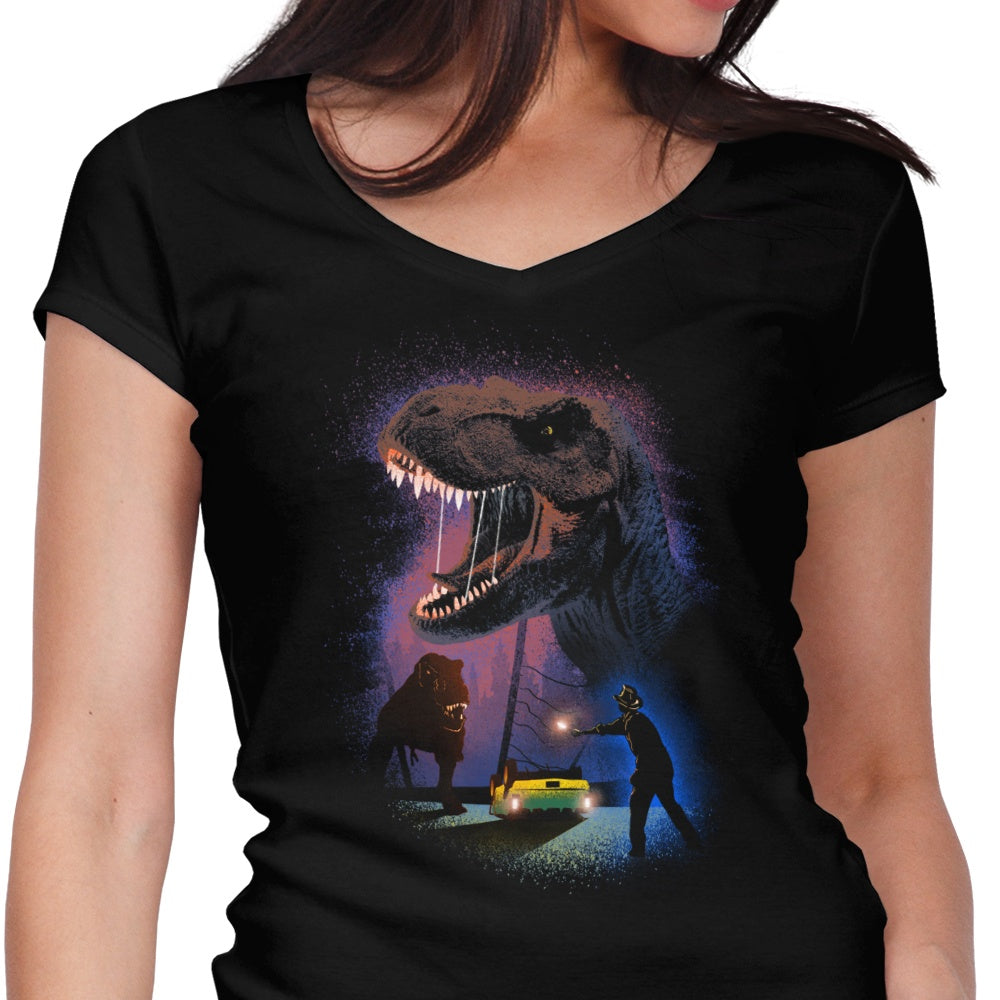 Night Escape Women's V-Neck - Adult & Kids T-Shirts, Sweatshirts & Hoodies apparel design preview 1
