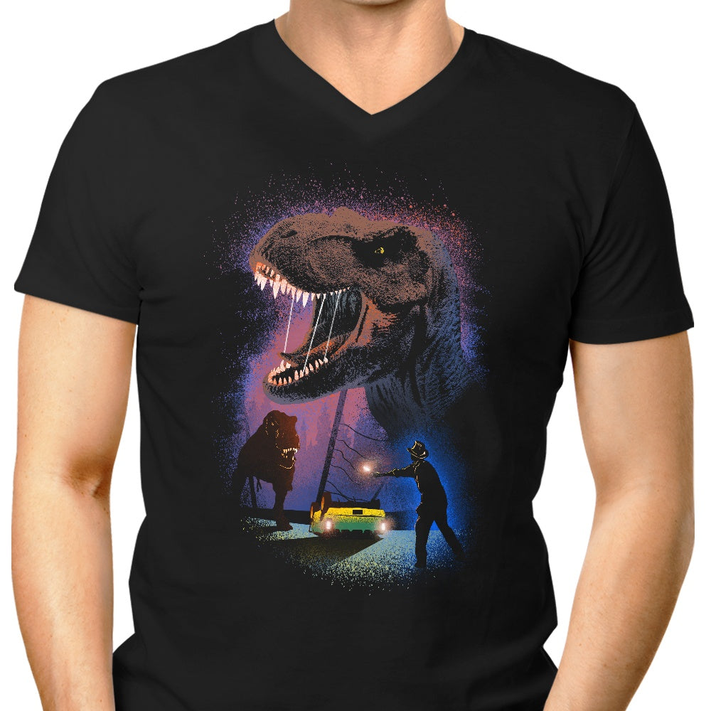 Night Escape Men's V-Neck - Adult & Kids T-Shirts, Sweatshirts & Hoodies apparel design preview 1
