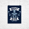 Night Gym Poster - Adult & Kids T-Shirts, Sweatshirts & Hoodies apparel design preview 1