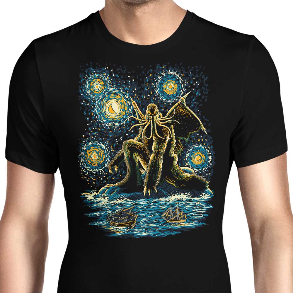 Night of Cthulhu Men's Apparel - Adult & Kids T-Shirts, Sweatshirts & Hoodies apparel design preview 1