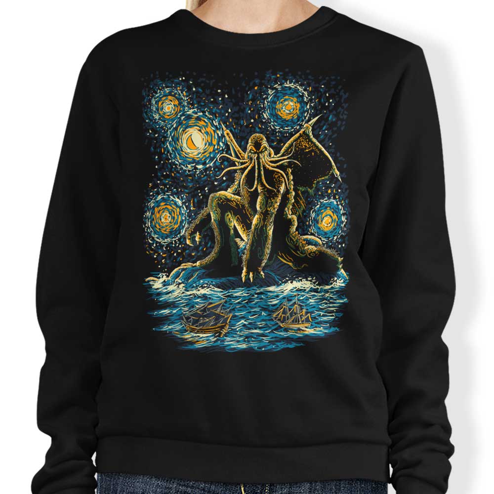 Night of Cthulhu - Adult & Kids T-Shirts, Sweatshirts & Hoodies apparel design preview 1