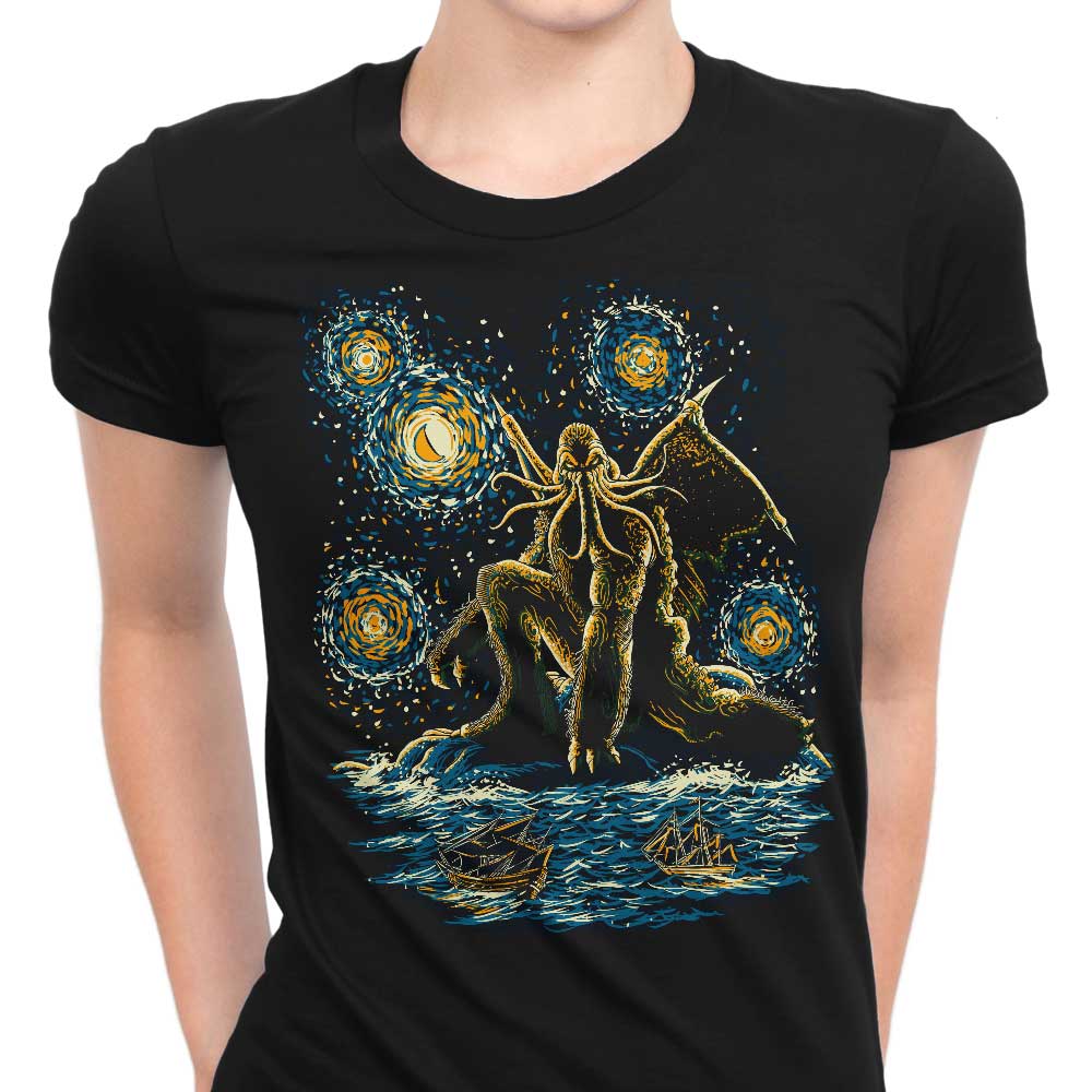 Night of Cthulhu Women's Apparel - Adult & Kids T-Shirts, Sweatshirts & Hoodies apparel design preview 1