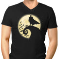 Nightmare Before Batmas Men's V-Neck - Adult & Kids T-Shirts, Sweatshirts & Hoodies apparel design preview 1