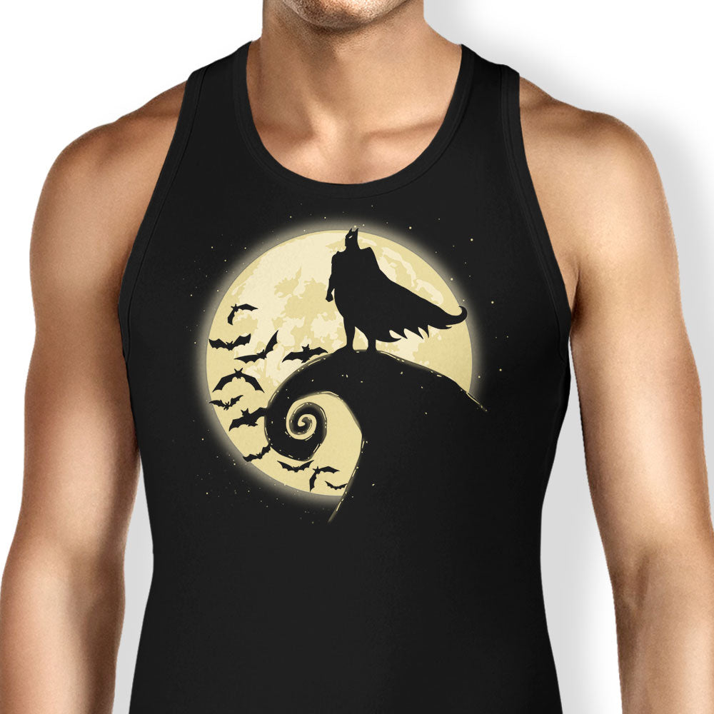 Nightmare Before Batmas Tank Top - Adult & Kids T-Shirts, Sweatshirts & Hoodies apparel design preview 1