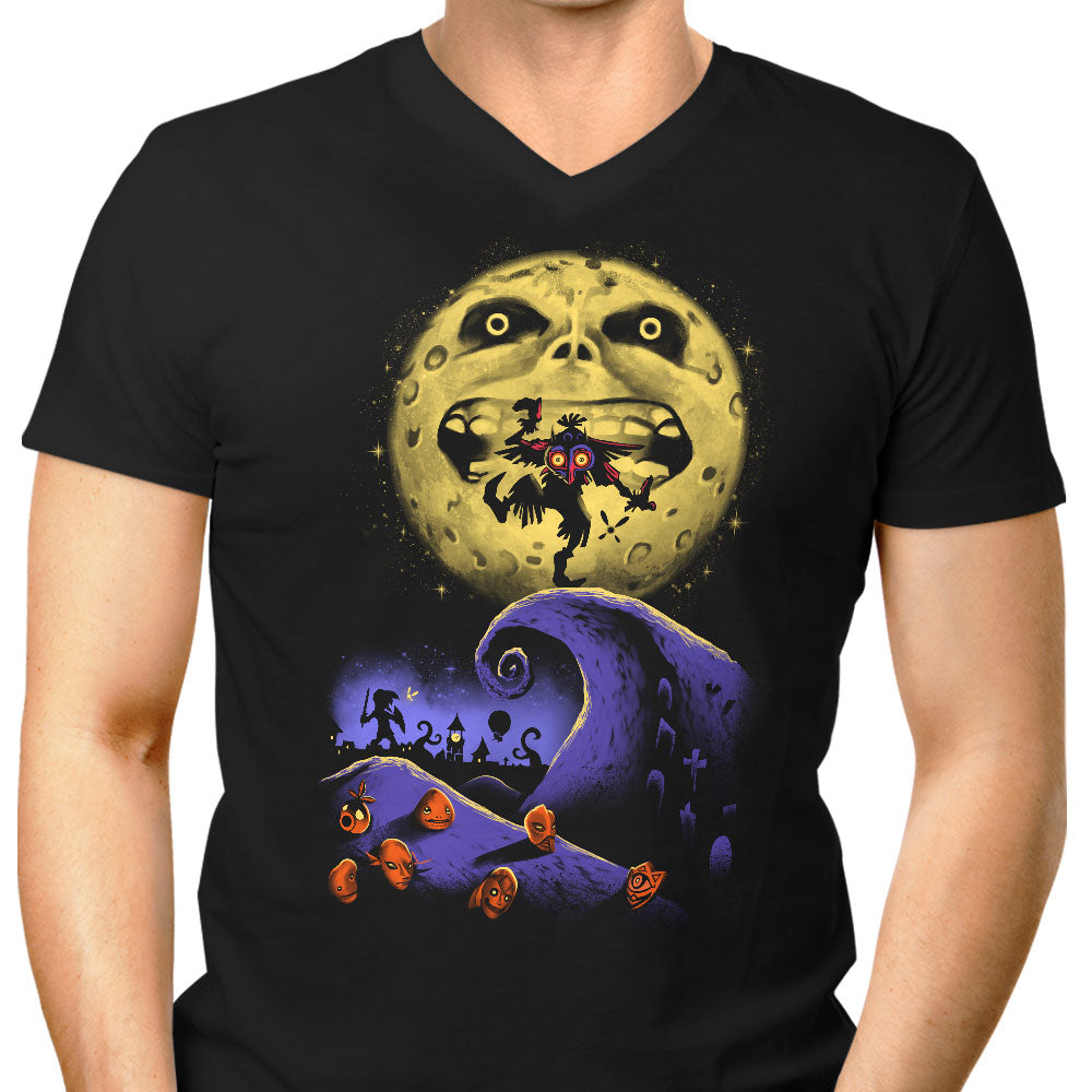 Nightmare Before Termina Men's V-Neck - Adult & Kids T-Shirts, Sweatshirts & Hoodies apparel design preview 1