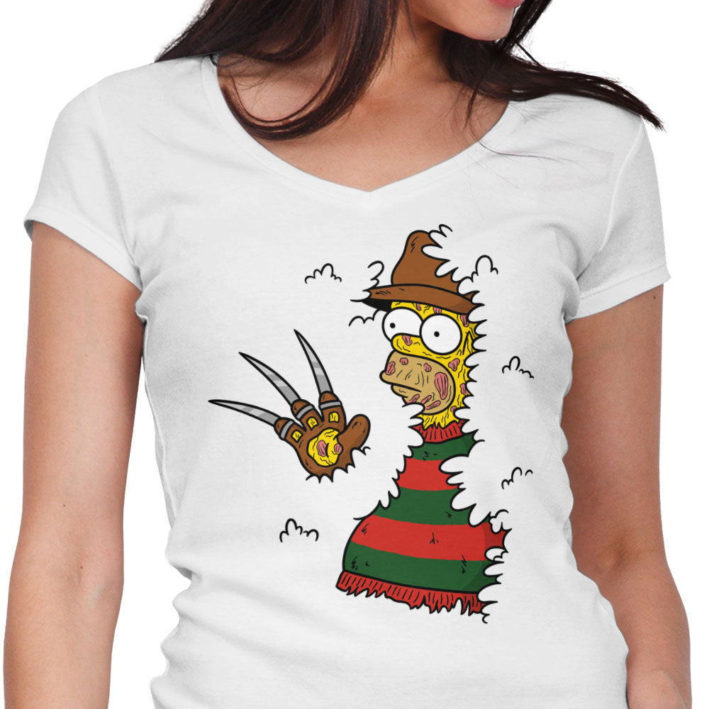 Nightmare Bush Women's V-Neck - Adult & Kids T-Shirts, Sweatshirts & Hoodies apparel design preview 1