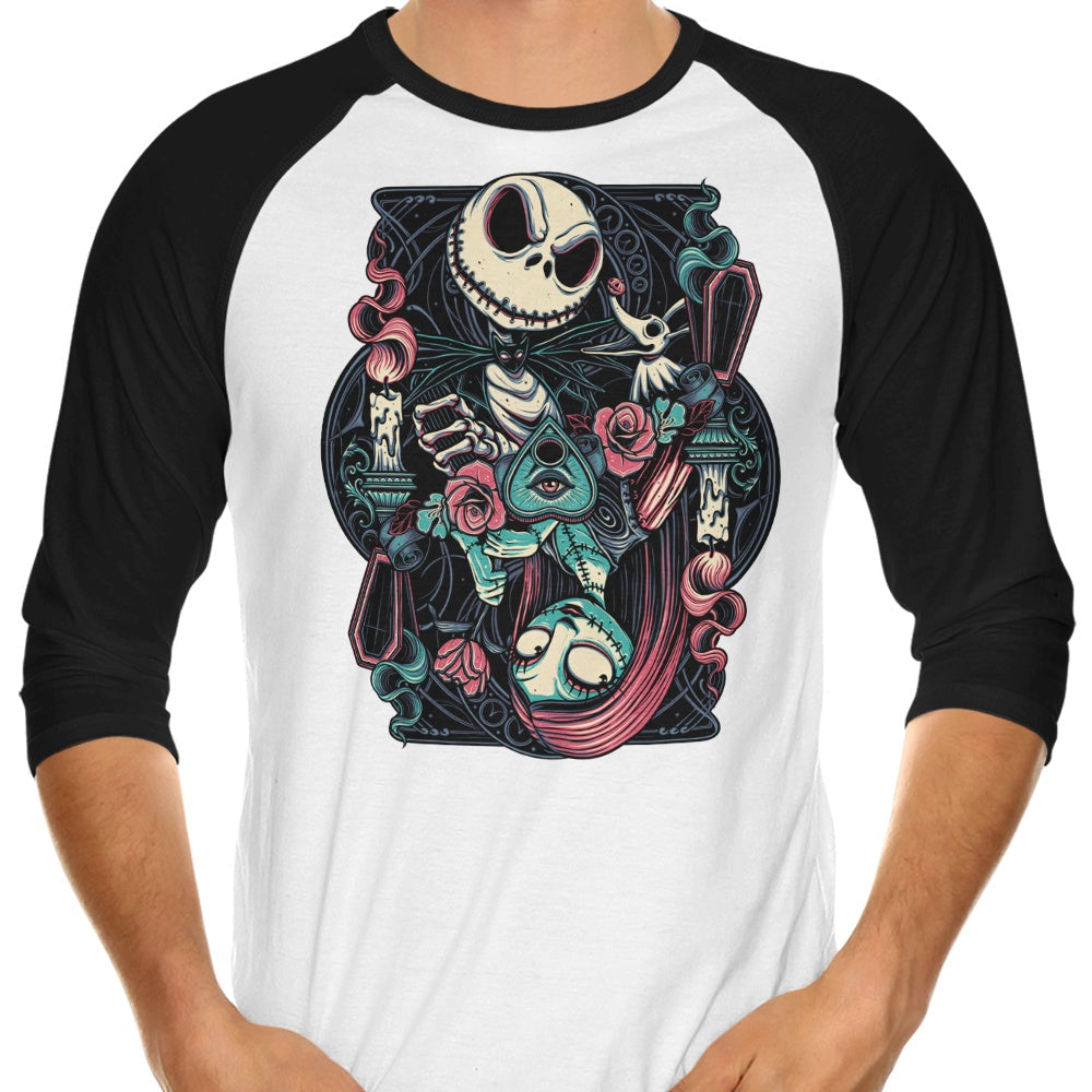 Nightmare Card 3/4 Sleeve Raglan - Adult & Kids T-Shirts, Sweatshirts & Hoodies apparel design preview 1