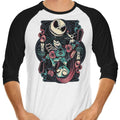Nightmare Card 3/4 Sleeve Raglan - Adult & Kids T-Shirts, Sweatshirts & Hoodies apparel design preview 1