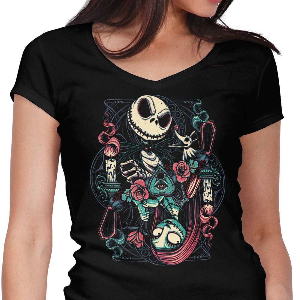 Nightmare Card Women's V-Neck - Adult & Kids T-Shirts, Sweatshirts & Hoodies apparel design preview 1