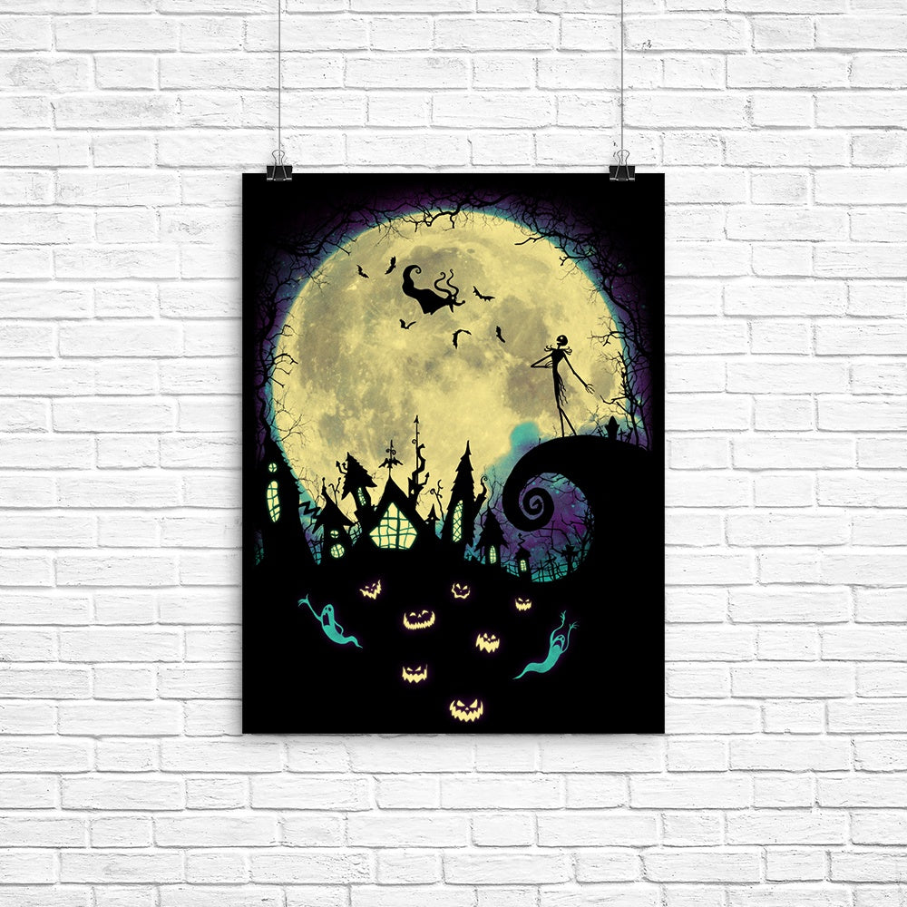 Nightmare Moon Poster - Adult & Kids T-Shirts, Sweatshirts & Hoodies apparel design preview 1
