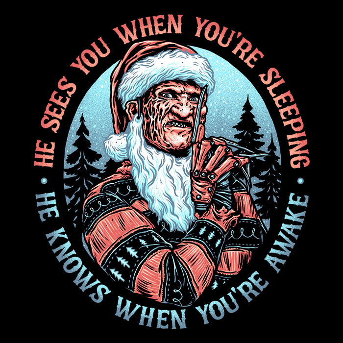 Nightmare Santa Men's V-Neck - Adult & Kids T-Shirts, Sweatshirts & Hoodies apparel design preview 2
