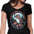 Nightmare Santa Women's V-Neck - Adult & Kids T-Shirts, Sweatshirts & Hoodies apparel design preview 1