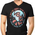 Nightmare Santa Men's V-Neck - Adult & Kids T-Shirts, Sweatshirts & Hoodies apparel design preview 1