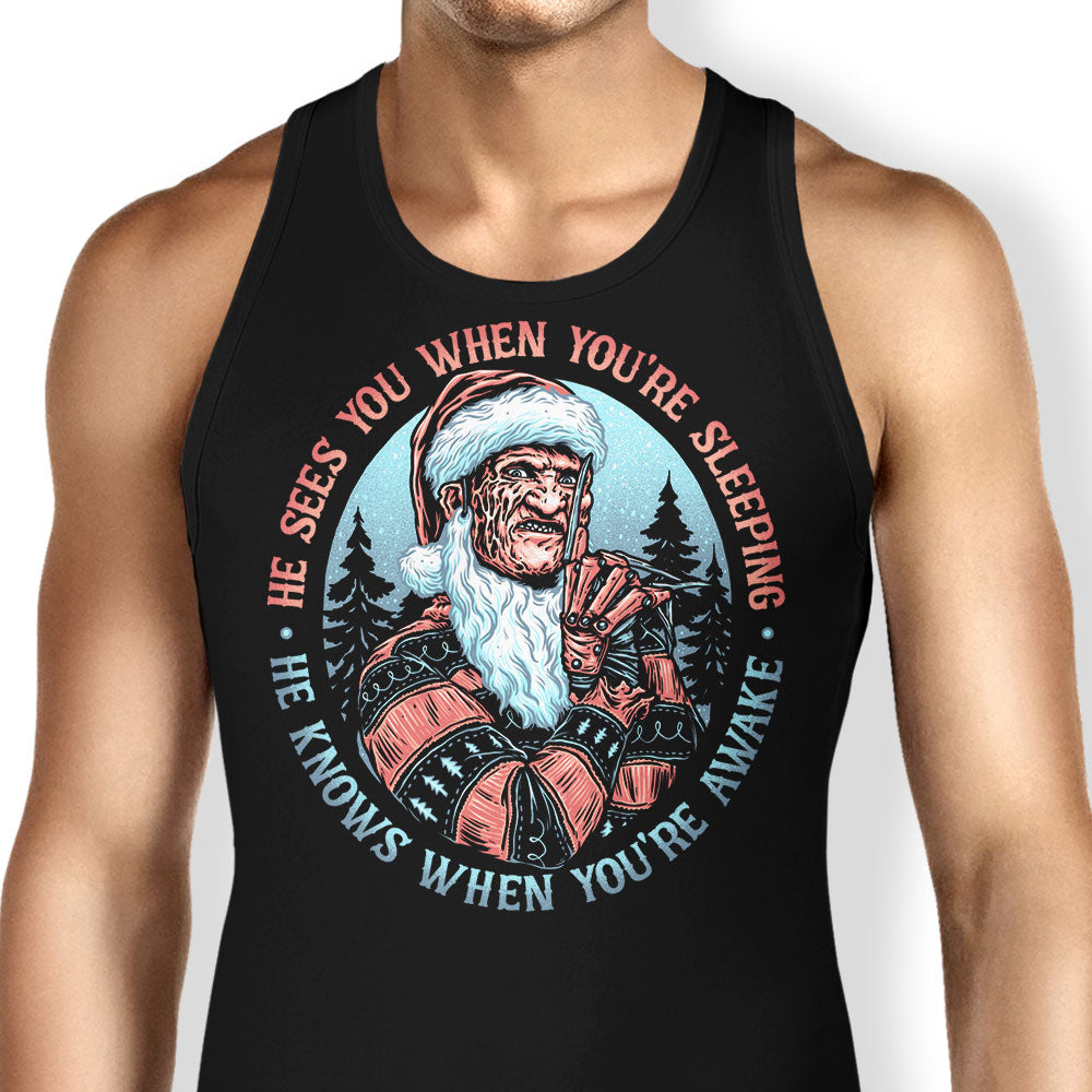 Nightmare Santa Tank Top - Adult & Kids T-Shirts, Sweatshirts & Hoodies apparel design preview 1