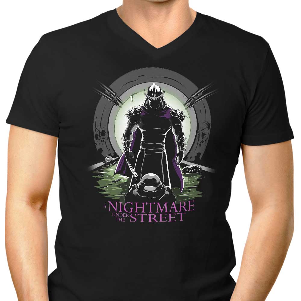 Nightmare Under the Street Men's V-Neck - Adult & Kids T-Shirts, Sweatshirts & Hoodies apparel design preview 1