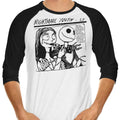 Nightmare Youth 3/4 Sleeve Raglan - Adult & Kids T-Shirts, Sweatshirts & Hoodies apparel design preview 1