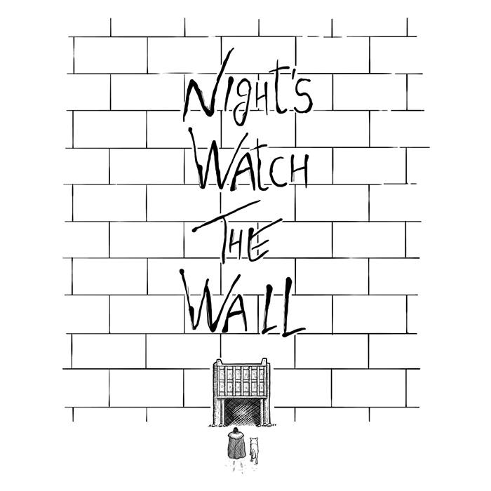 Night's Watch the Wall - Adult & Kids T-Shirts, Sweatshirts & Hoodies apparel design preview 2