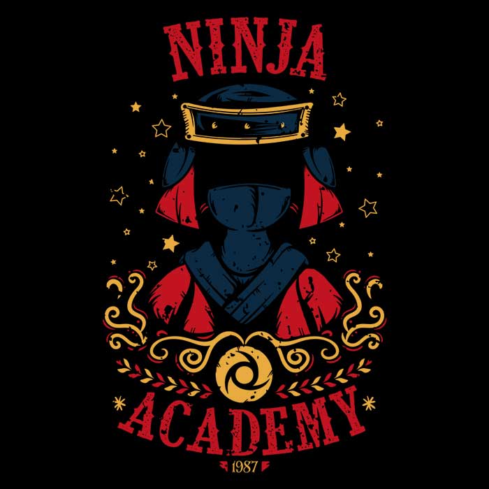 Ninja Academy Tank Top - Adult & Kids T-Shirts, Sweatshirts & Hoodies apparel design preview 2