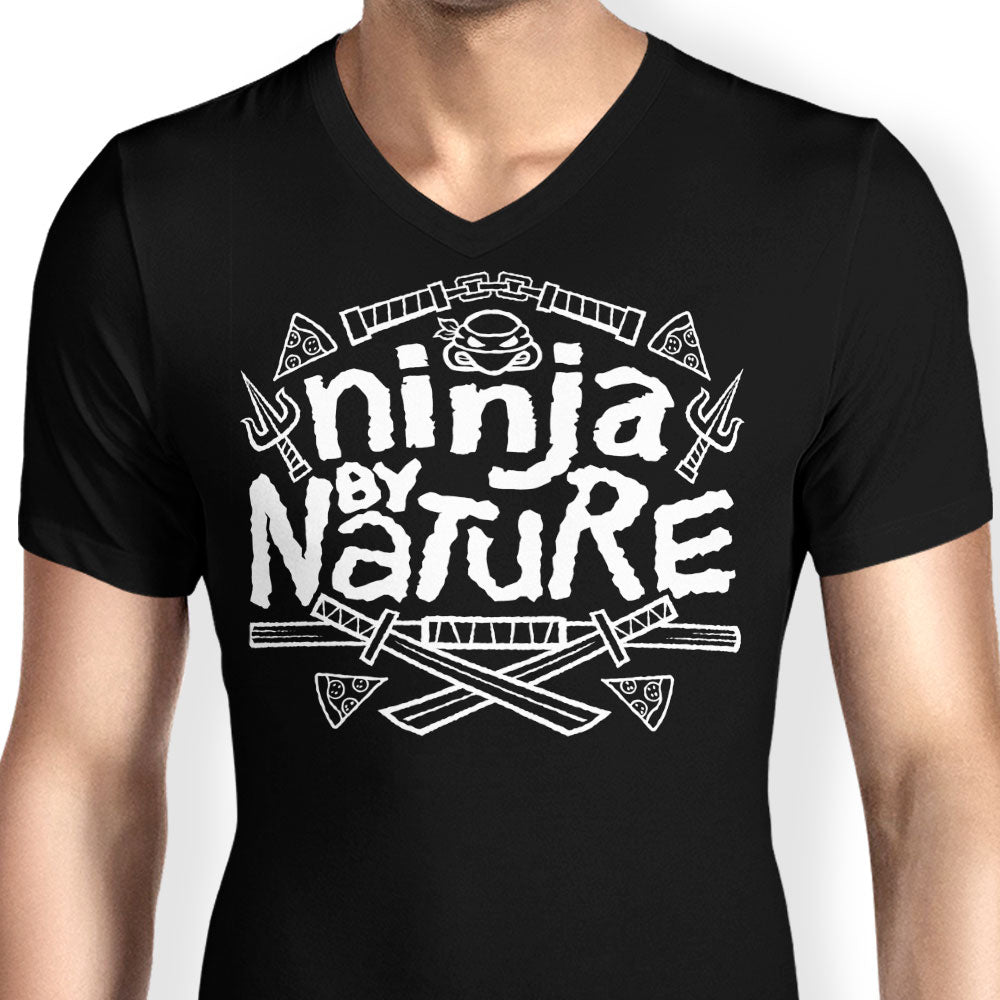 Ninja by Nature Men's V-Neck - Adult & Kids T-Shirts, Sweatshirts & Hoodies apparel design preview 2
