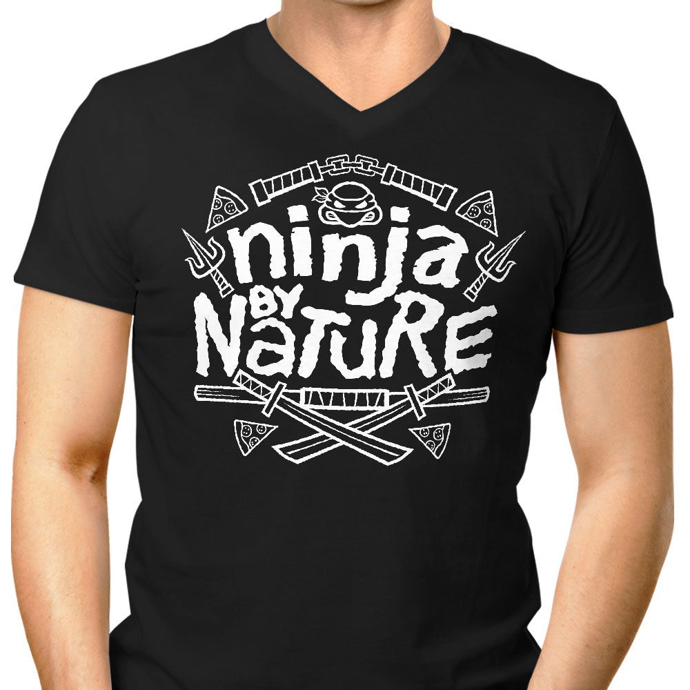 Ninja by Nature Men's V-Neck - Adult & Kids T-Shirts, Sweatshirts & Hoodies apparel design preview 1