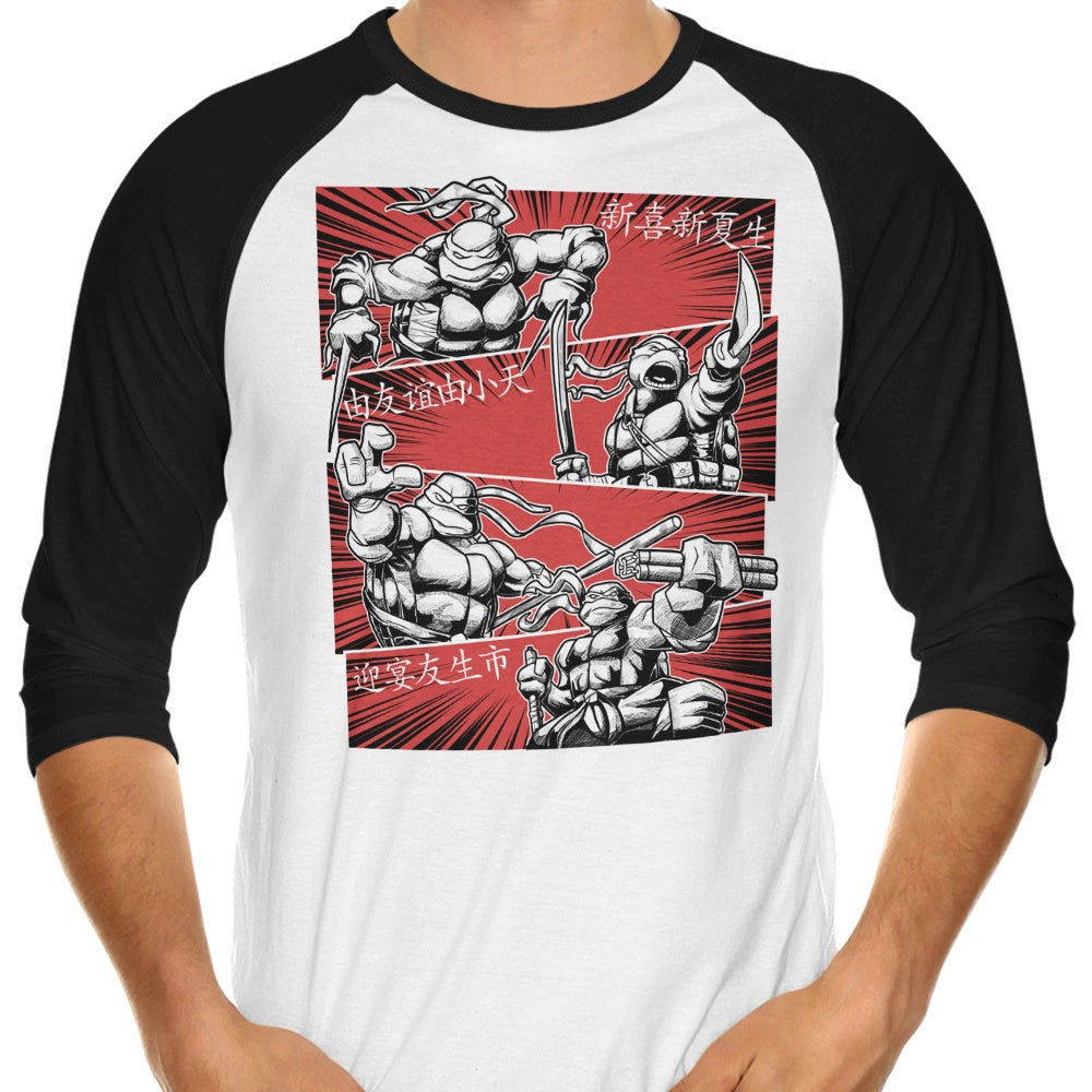 Ninja Squad 3/4 Sleeve Raglan - Adult & Kids T-Shirts, Sweatshirts & Hoodies apparel design preview 1